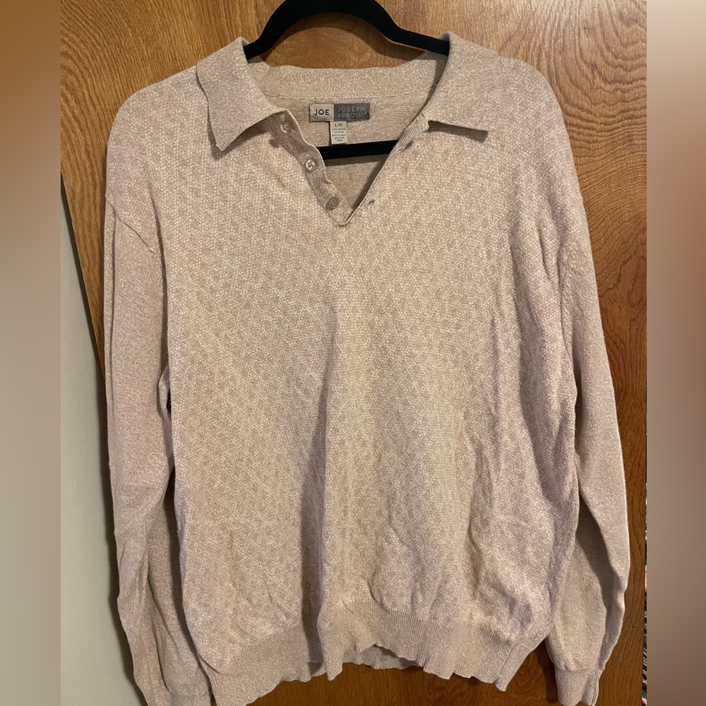 Tan Joseph Abboud long sleeve Large